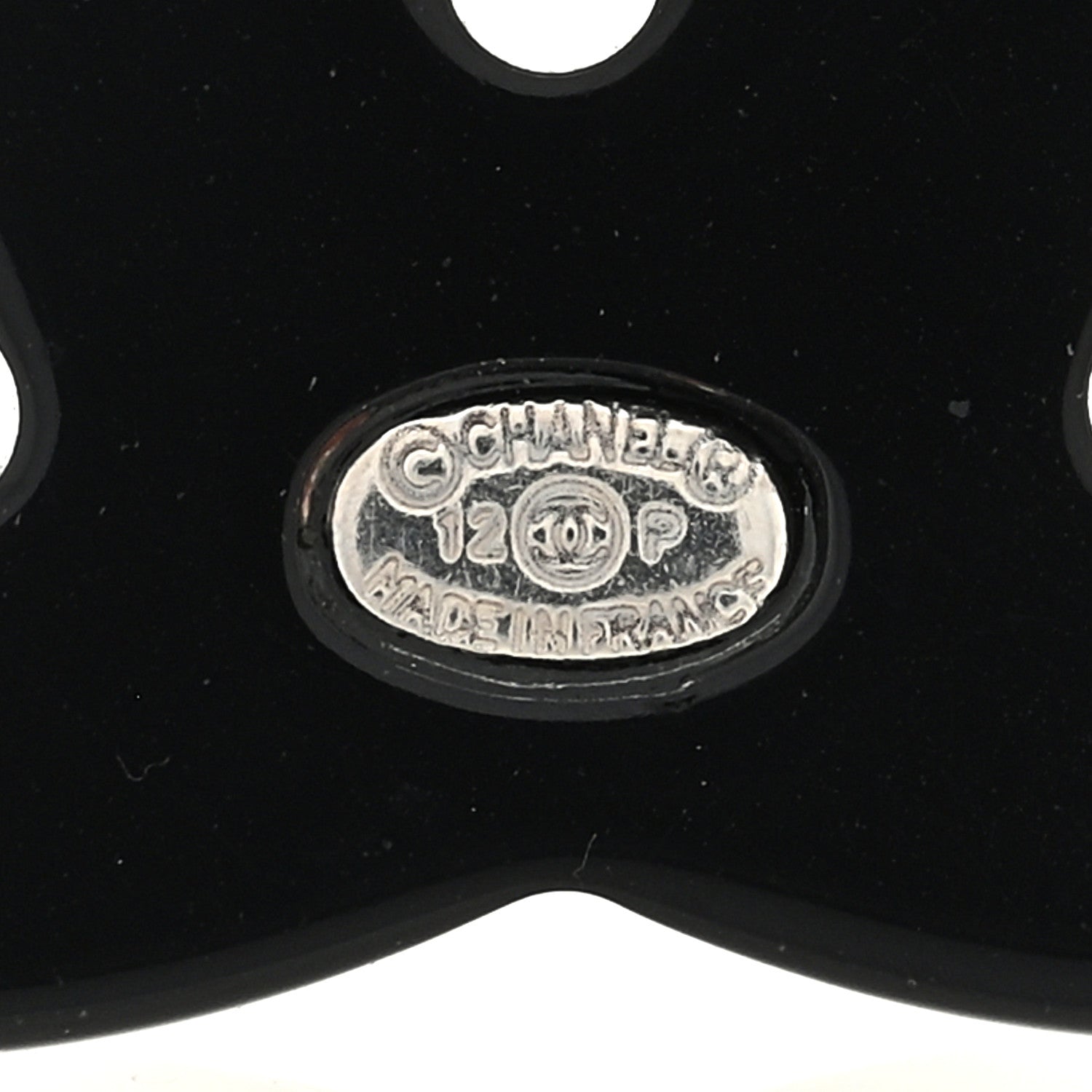 Chanel Abalone CC Brooch Iridescent Multicolor 3 of 3