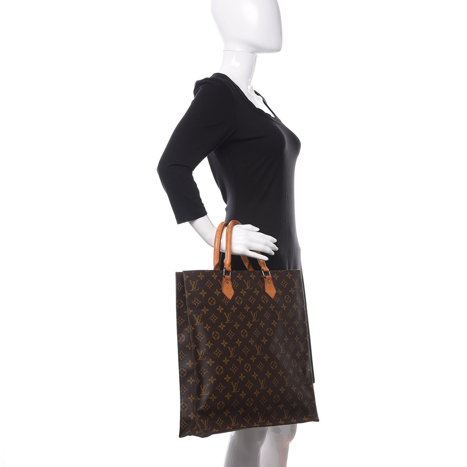 Louis Vuitton Monogram Sac Plat 2 of 13