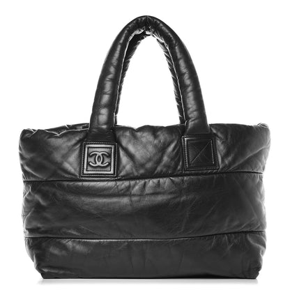 Chanel Lambskin Quilted Medium Coco Cocoon Reversible Tote Black 1 of 10