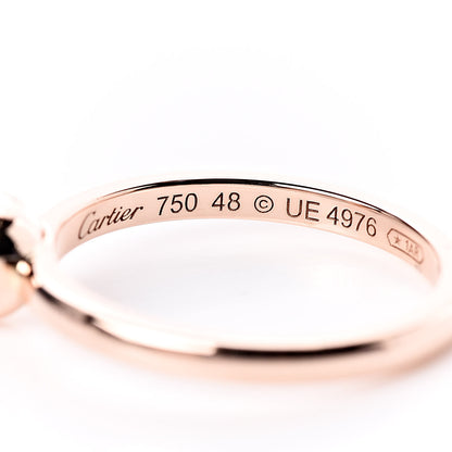 Cartier 18K Pink Gold Diamond D'Amour Heart Ring 48 4.5 4 of 5