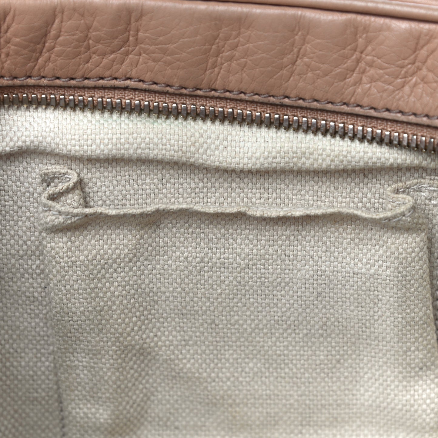 Pebbled Calfskin Small Soho Disco Bag Camelia