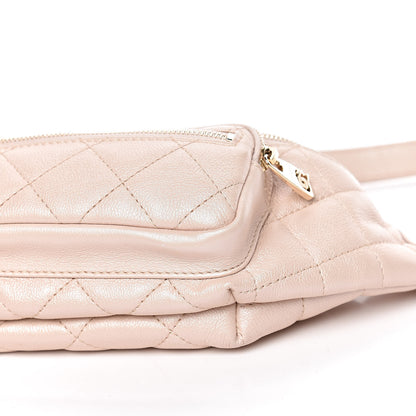 Chanel Iridescent Calfskin Quilted All About Waist Belt Bag Beige 9 of 10