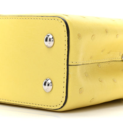 Louis Vuitton Ostrich Capucines Mini Yellow 8 of 11