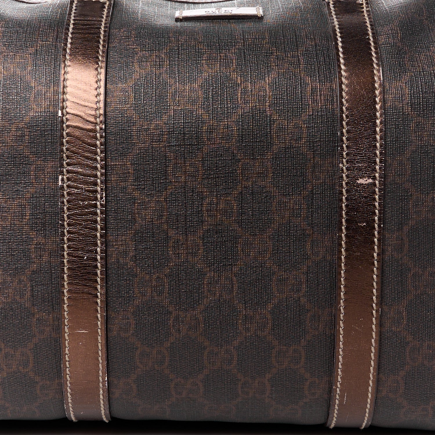 Gucci GG Supreme Monogram Medium Joy Boston Dark Brown Bronze 9 of 16