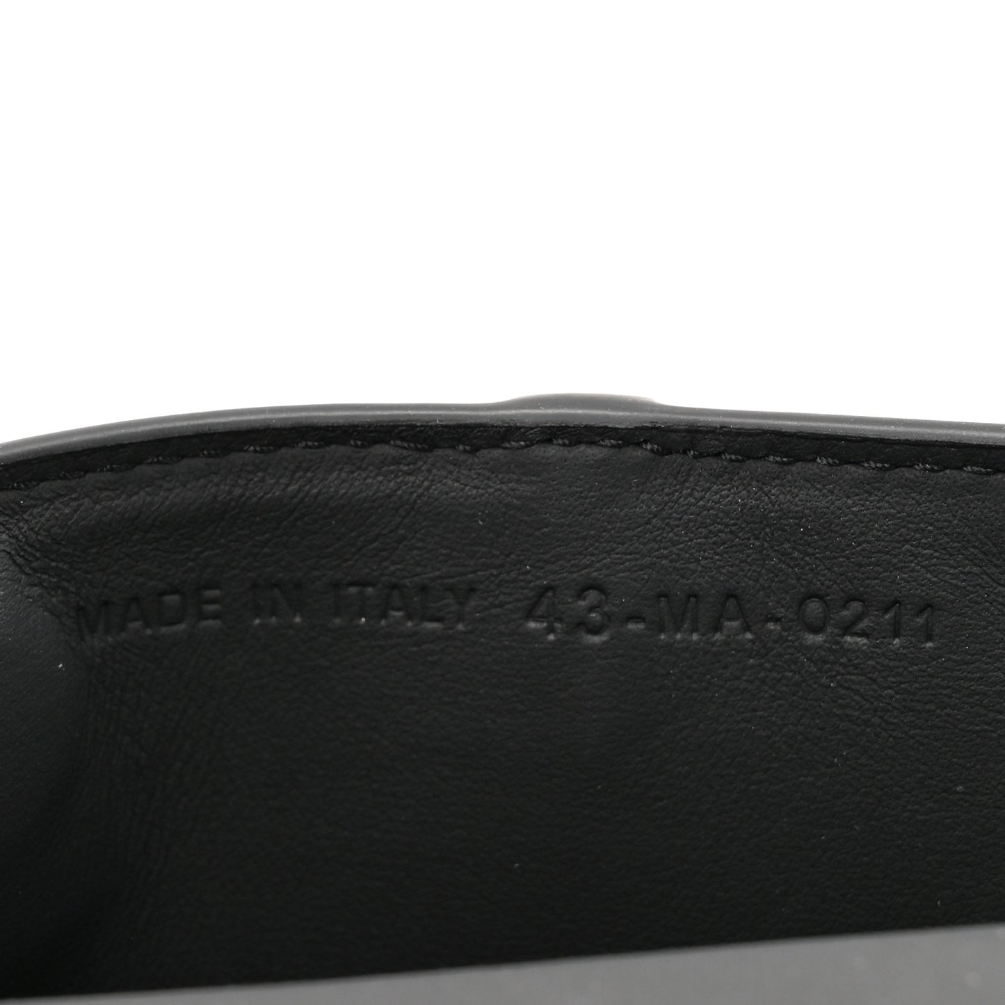 Ultra Matte Calfskin Nano Saddle Chain Pouch Black