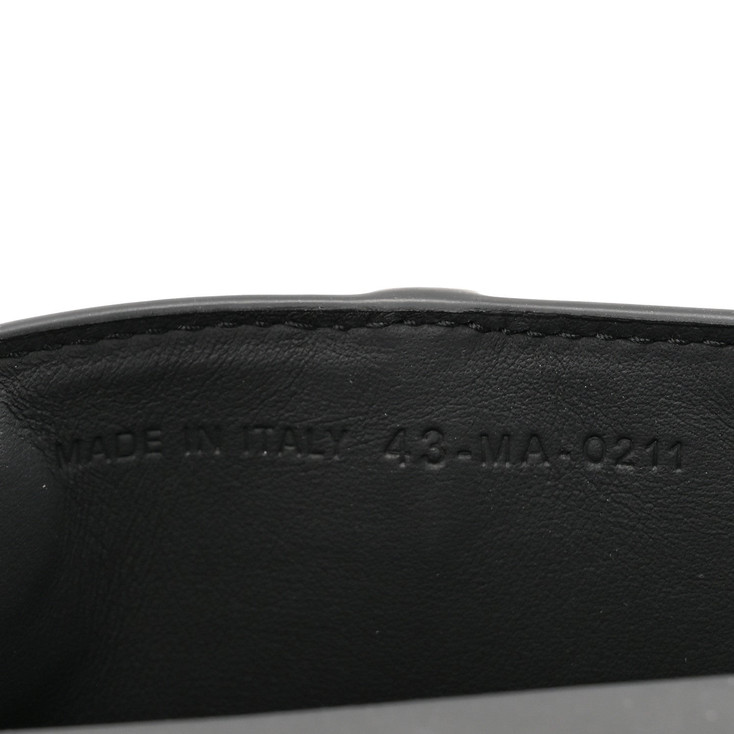 Christian Dior Ultra Matte Calfskin Nano Saddle Chain Pouch Black 6 of 10