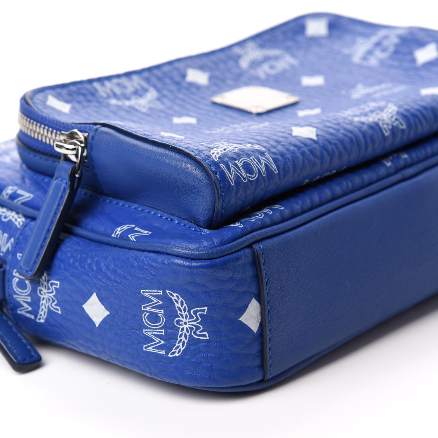 MCM Visetos Klassik Crossbody Bag Blue 6 of 11