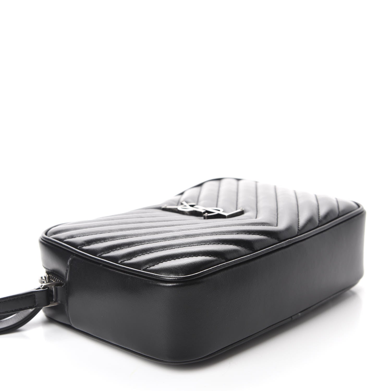 Saint Laurent Calfskin Matelasse Monogram Lou Camera Bag Black 4 of 11