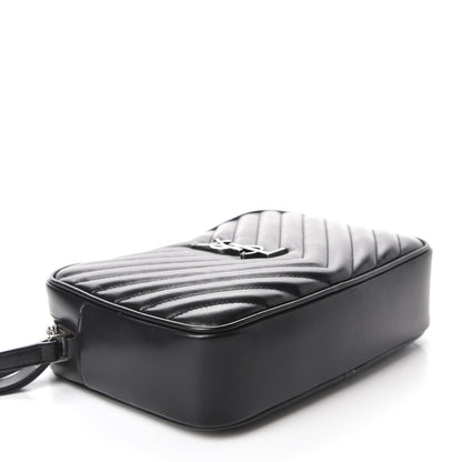 Saint Laurent Calfskin Matelasse Monogram Lou Camera Bag Black 4 of 11