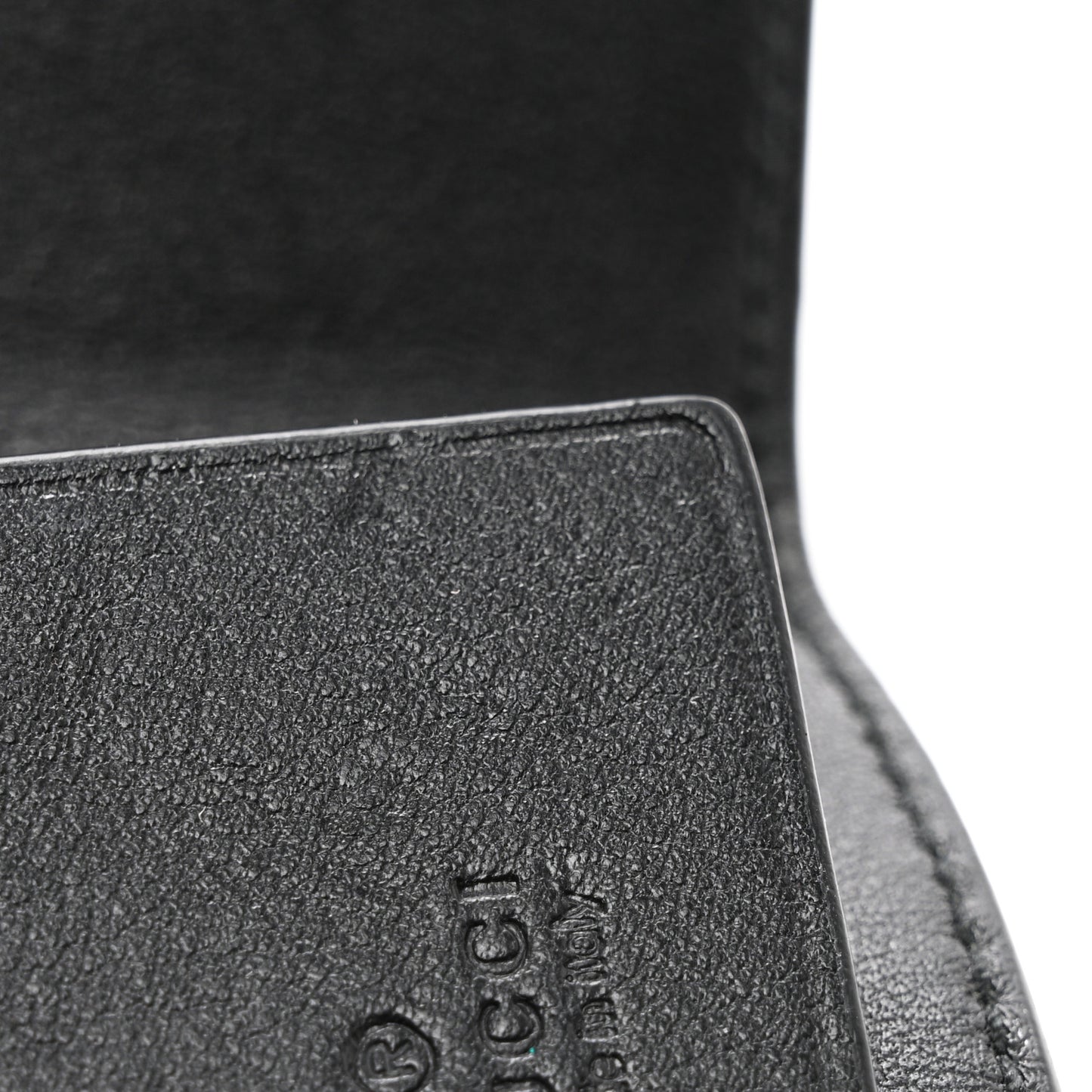 Guccissima 6 Key Holder Case Black