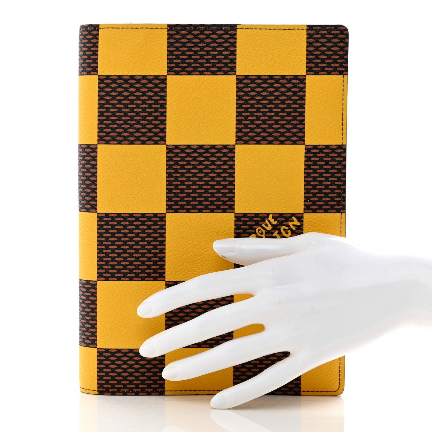 Damier Pop Auguste Notebook Cover Yellow