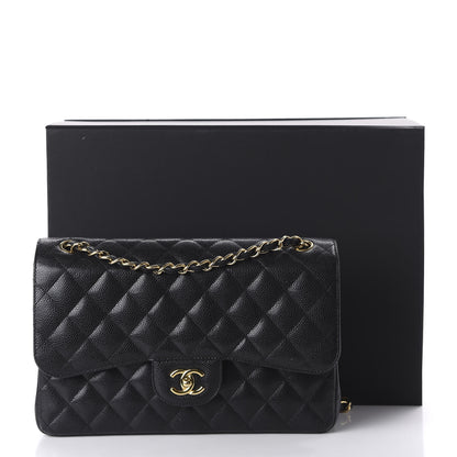 Chanel Caviar Quilted Jumbo Double Flap Black 13 of 13