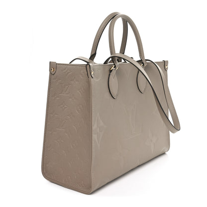 Louis Vuitton Empreinte Monogram Giant Onthego MM Tourterelle 3 of 10