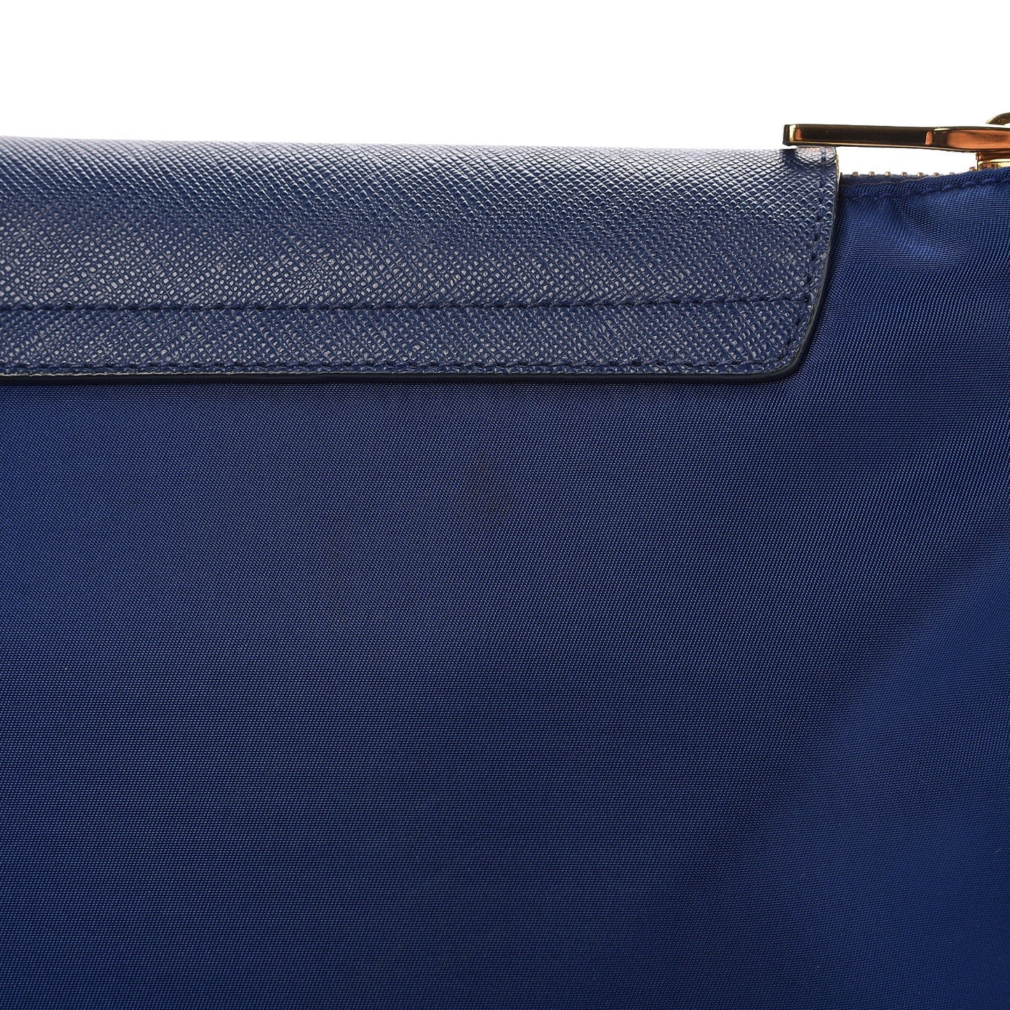 Tessuto Nylon Saffiano Crossbody Bag Bluette