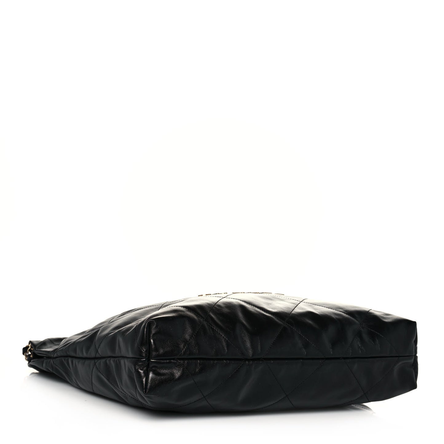 Shiny Calfskin Quilted Chanel 22 Black