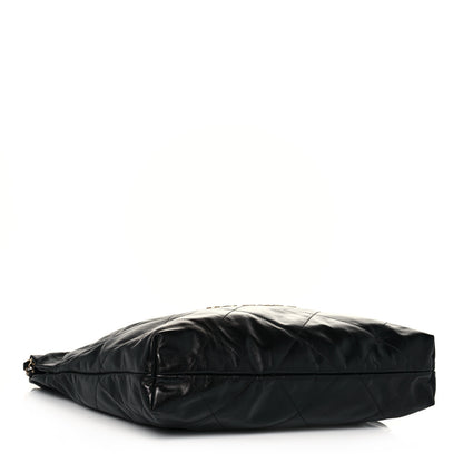 Chanel Shiny Calfskin Quilted Chanel 22 Black 5 of 14