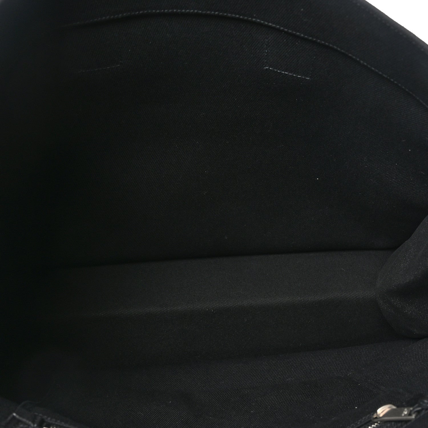 Saint Laurent Linen Calfskin Rive Gauche Tote Black 5 of 9