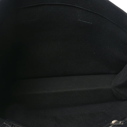 Saint Laurent Linen Calfskin Rive Gauche Tote Black 5 of 9