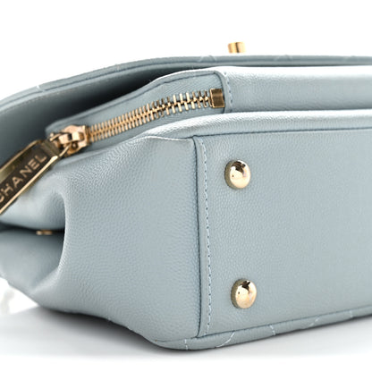 Chanel Caviar Quilted Small Business Affinity Flap Light Blue 25 of 28