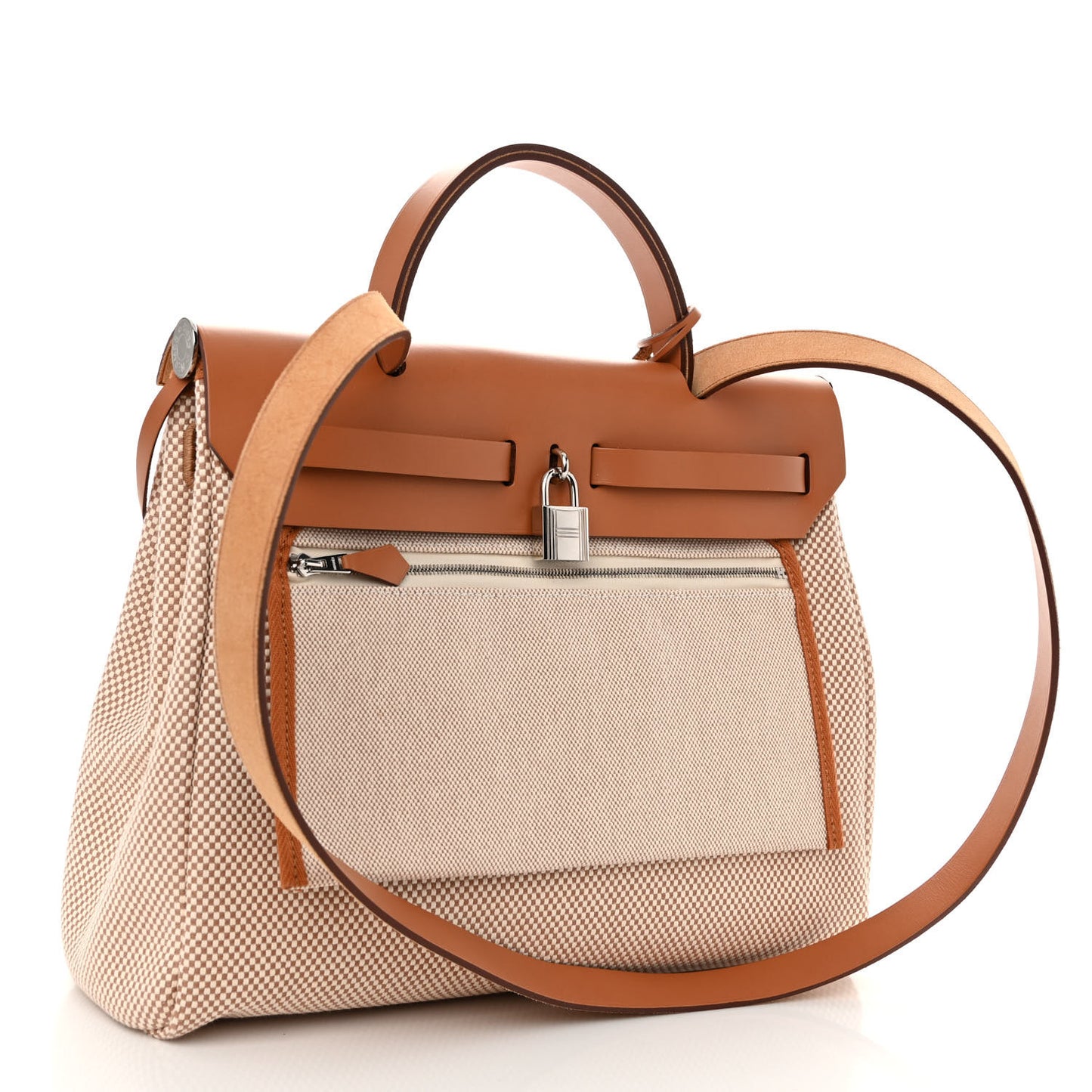 Vache Hunter Criss Viking Herbag Zip Retourne 31 PM Ecru Beige Naturel