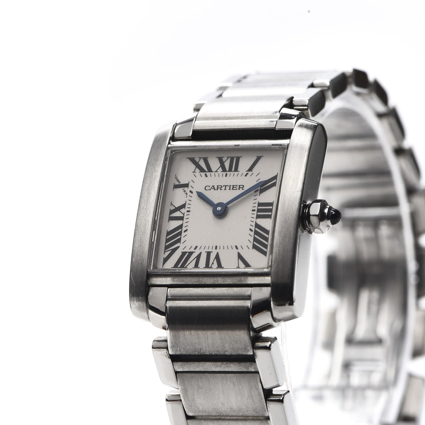 Stainless Steel 20mm Tank Francaise Quartz Watch
