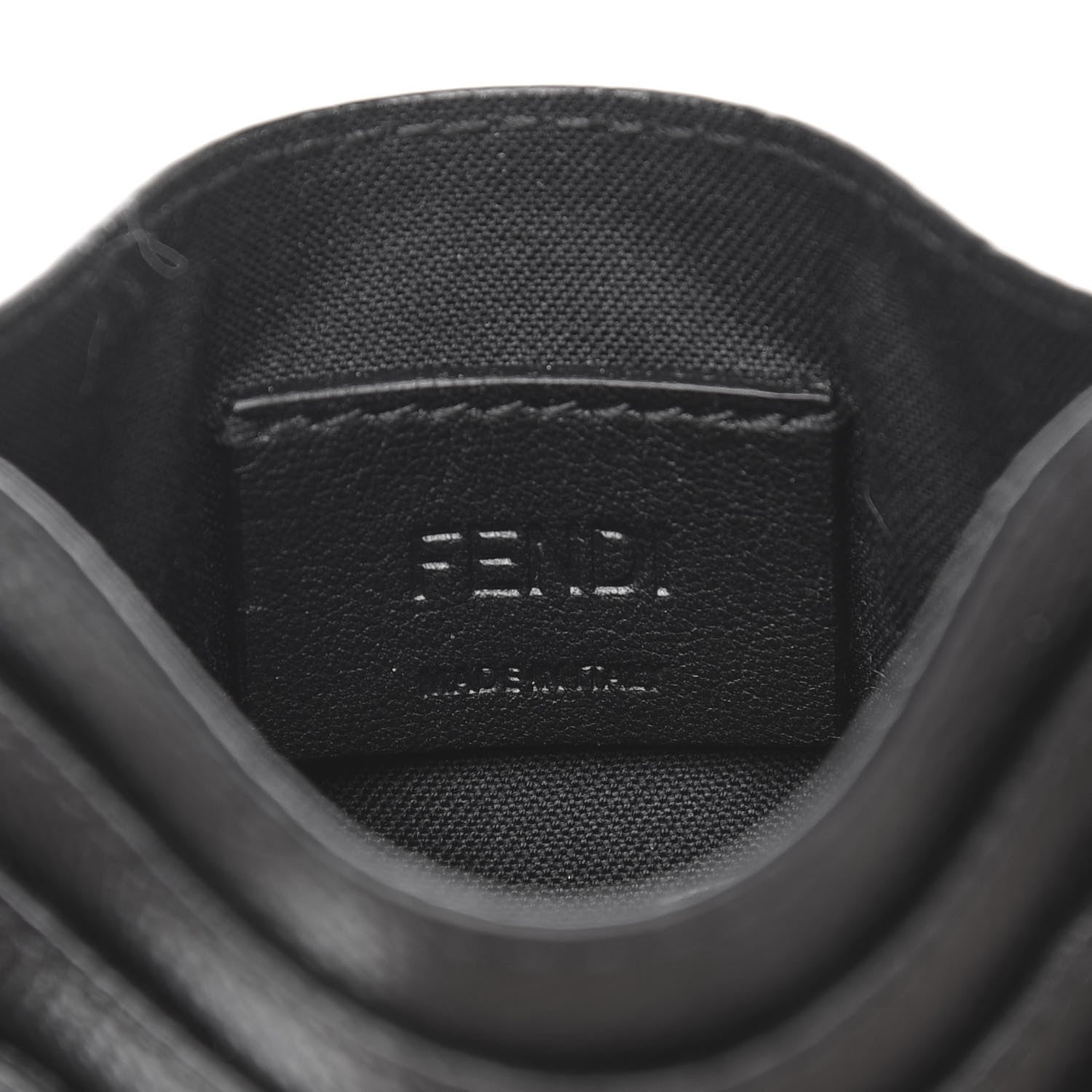 Fendi Vitello Cruise F is Fendi Card Holder Black 6 of 7