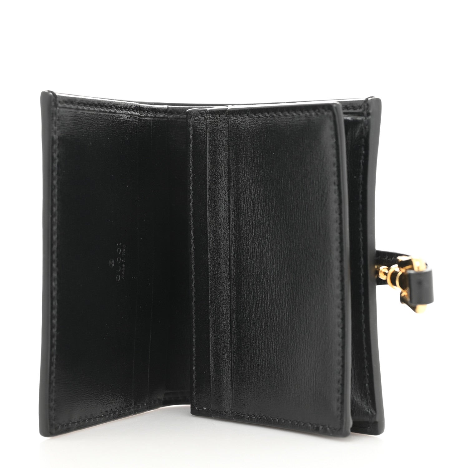 Gucci Calfskin Bi-Color Jackie 1961 Card Case Mystic White Black 5 of 7