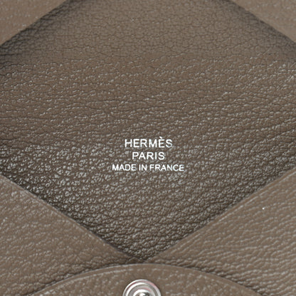 Hermes Chevre Mysore Calvi Card Case Etoupe 6 of 6