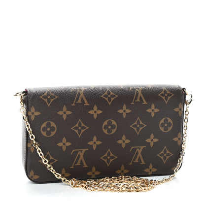 Louis Vuitton Monogram 2021 Christmas Animation Hollywood Pochette Felicie Chain Wallet Fuchsia 4 of 9