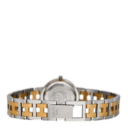 Hermes Stainless Steel 24mm Clipper Quartz Watch Gold 3 of 4