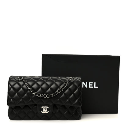 Chanel Lambskin Quilted Medium Double Flap Black 12 of 12