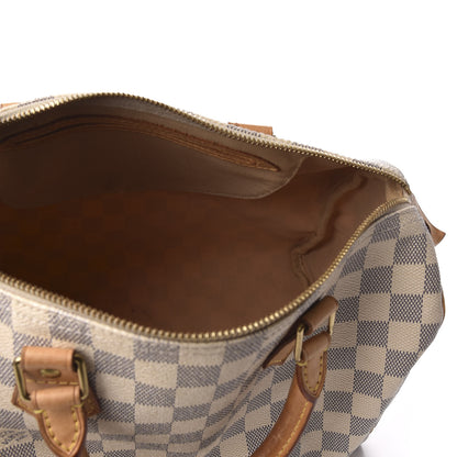 Louis Vuitton Damier Azur Speedy 30 7 of 9