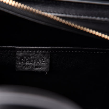 Celine Smooth Calfskin Multicolor Double Stitching Nano Luggage Black 6 of 9
