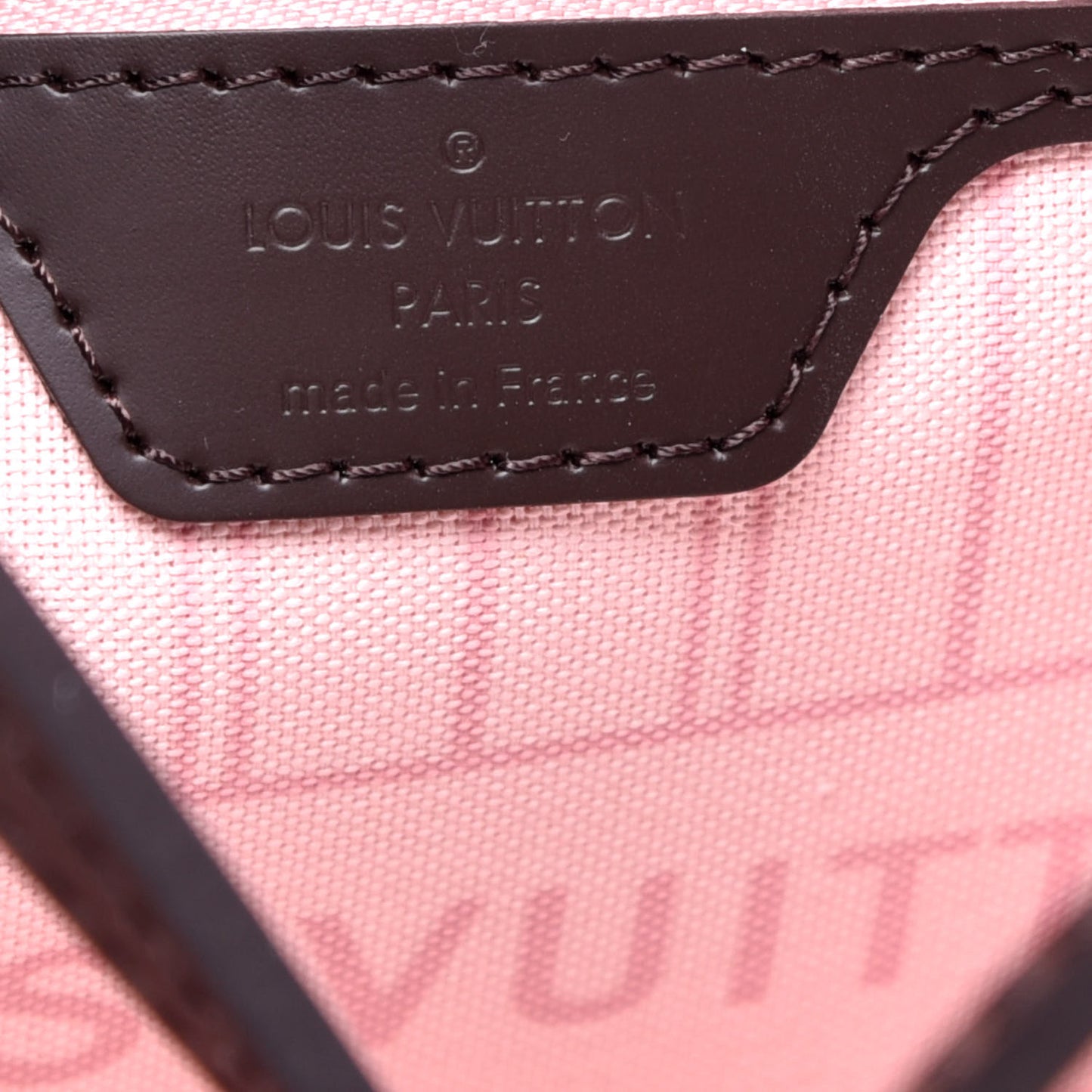 Damier Ebene Neo Neverfull MM Rose Ballerine