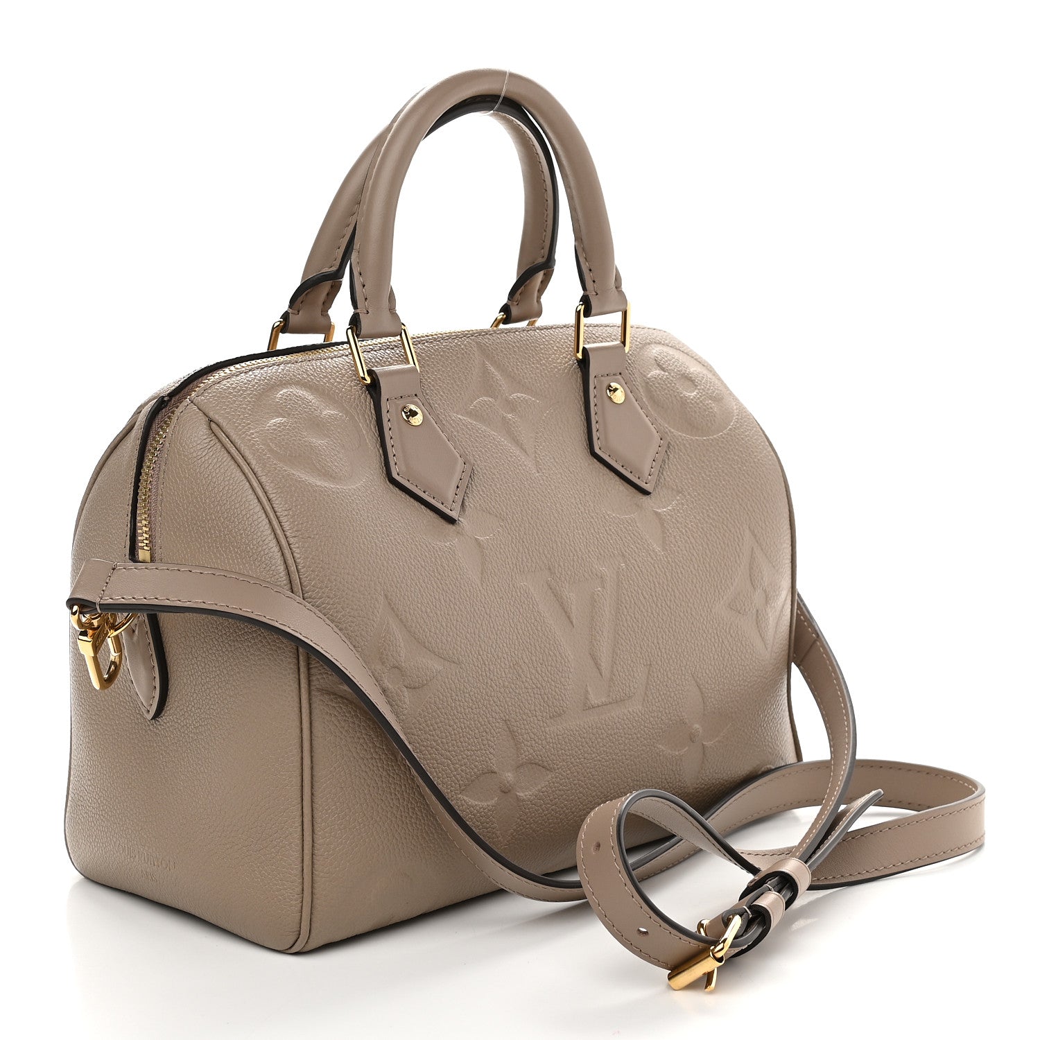 Louis Vuitton Empreinte Monogram Giant Speedy Bandouliere 25 Tourterelle 4 of 9