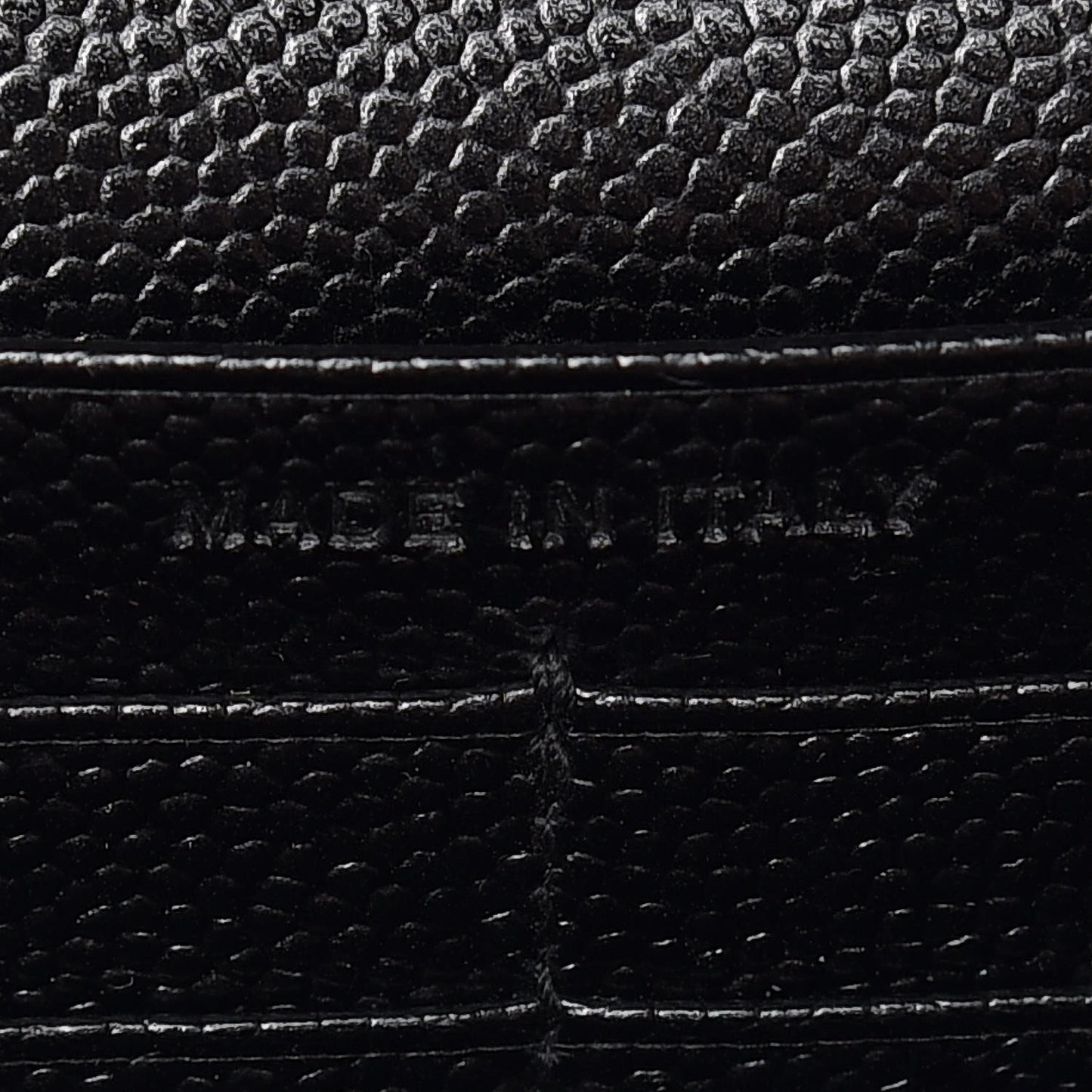 Grain De Poudre Matelasse Chevron Monogram Chain Wallet Black