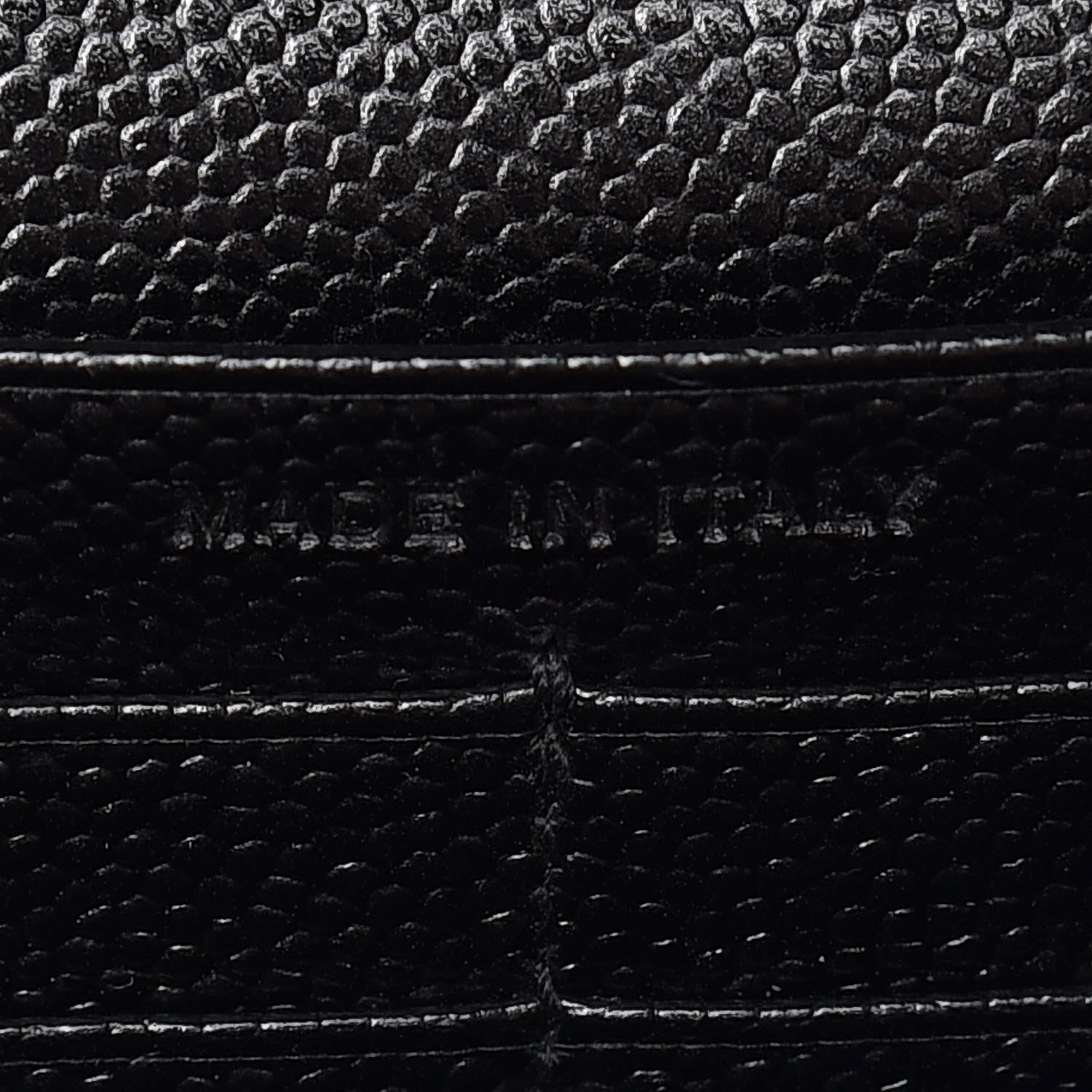 Saint Laurent Grain De Poudre Matelasse Chevron Monogram Chain Wallet Black 9 of 10