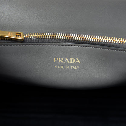 Prada Saffiano City Calfskin Medium Esplanade Tote Mercurio 7 of 10