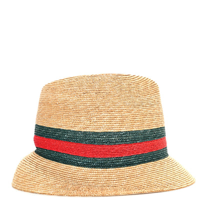 Gucci Abaca Straw Web Fedora Hat M 5 of 9