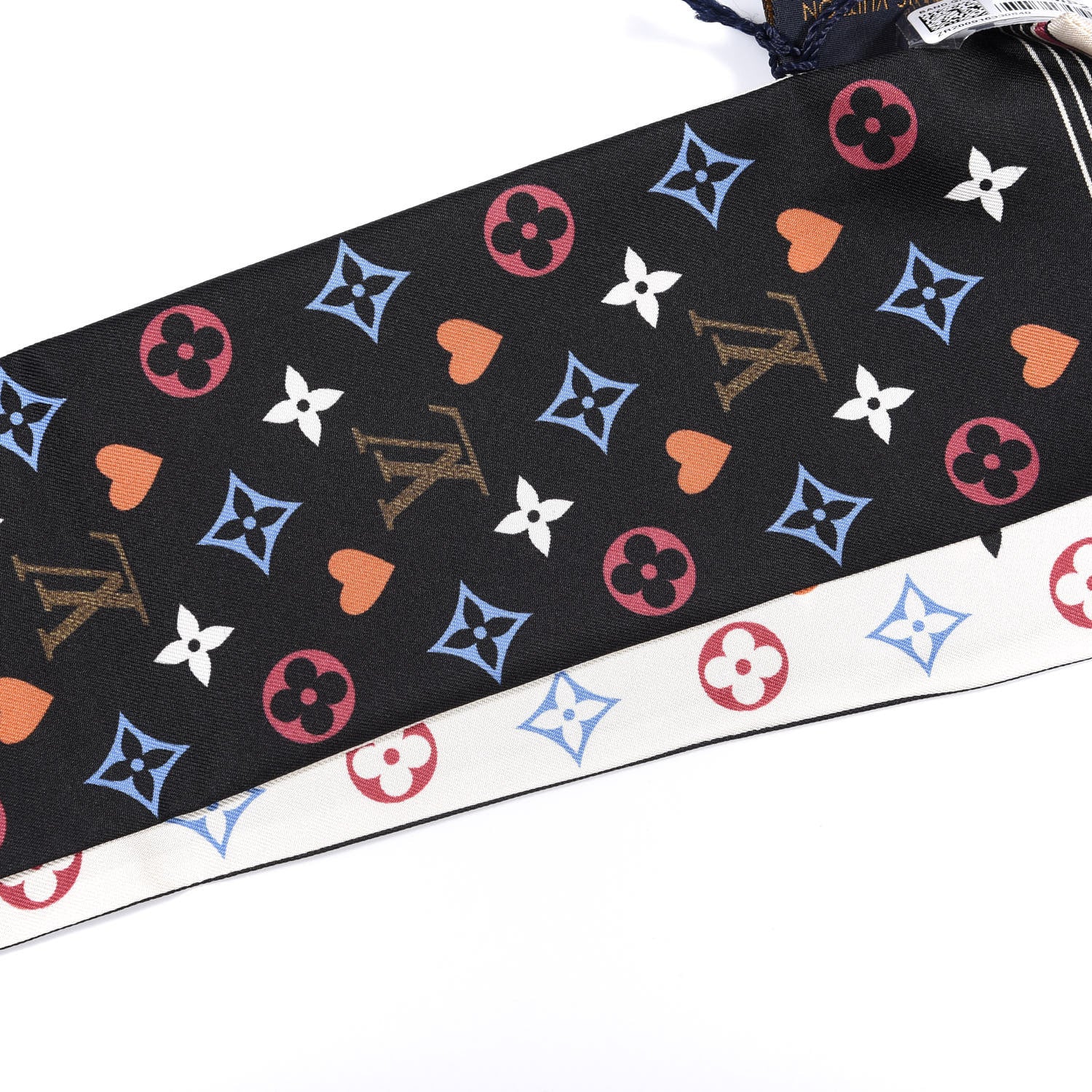 Louis Vuitton Silk Game On Bandeau Black White 4 of 4