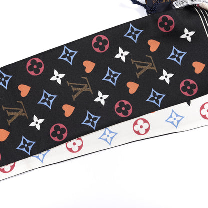 Louis Vuitton Silk Game On Bandeau Black White 4 of 4
