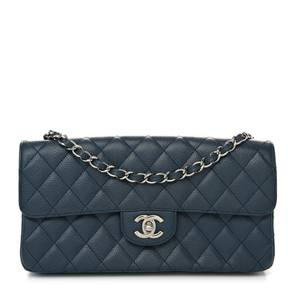 Chanel Caviar East West Flap Blue 1 of 13