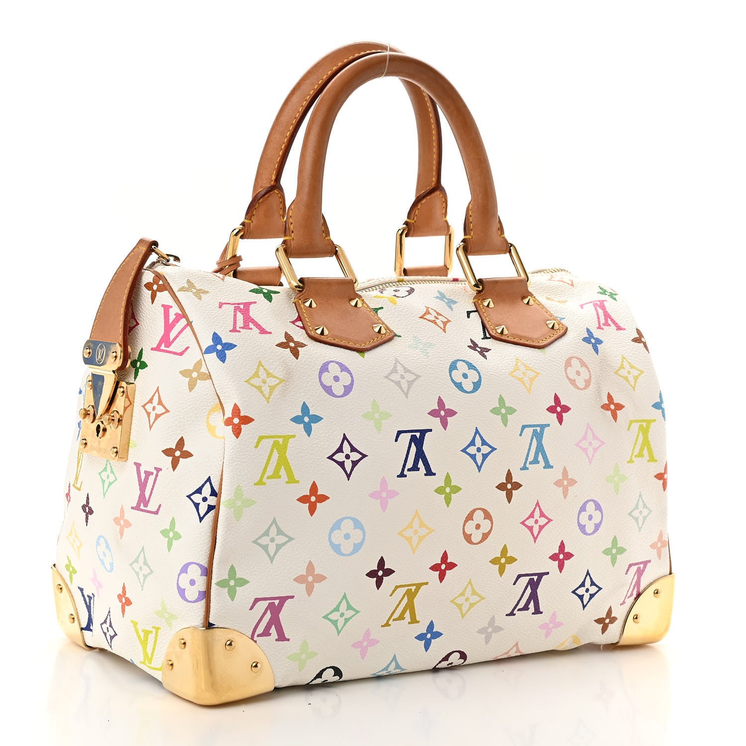 Louis Vuitton Monogram Multicolor Speedy 30 White 3 of 11