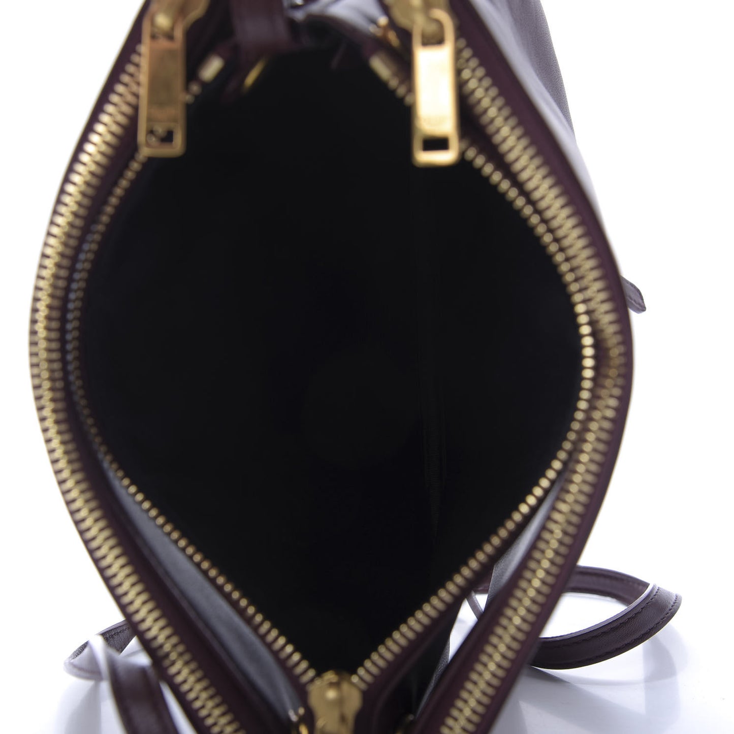 Smooth Lambskin Small Trio Crossbody Bag Burgundy