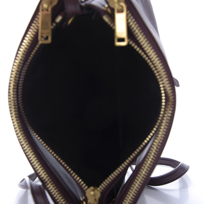 Celine Smooth Lambskin Small Trio Crossbody Bag Burgundy 4 of 10