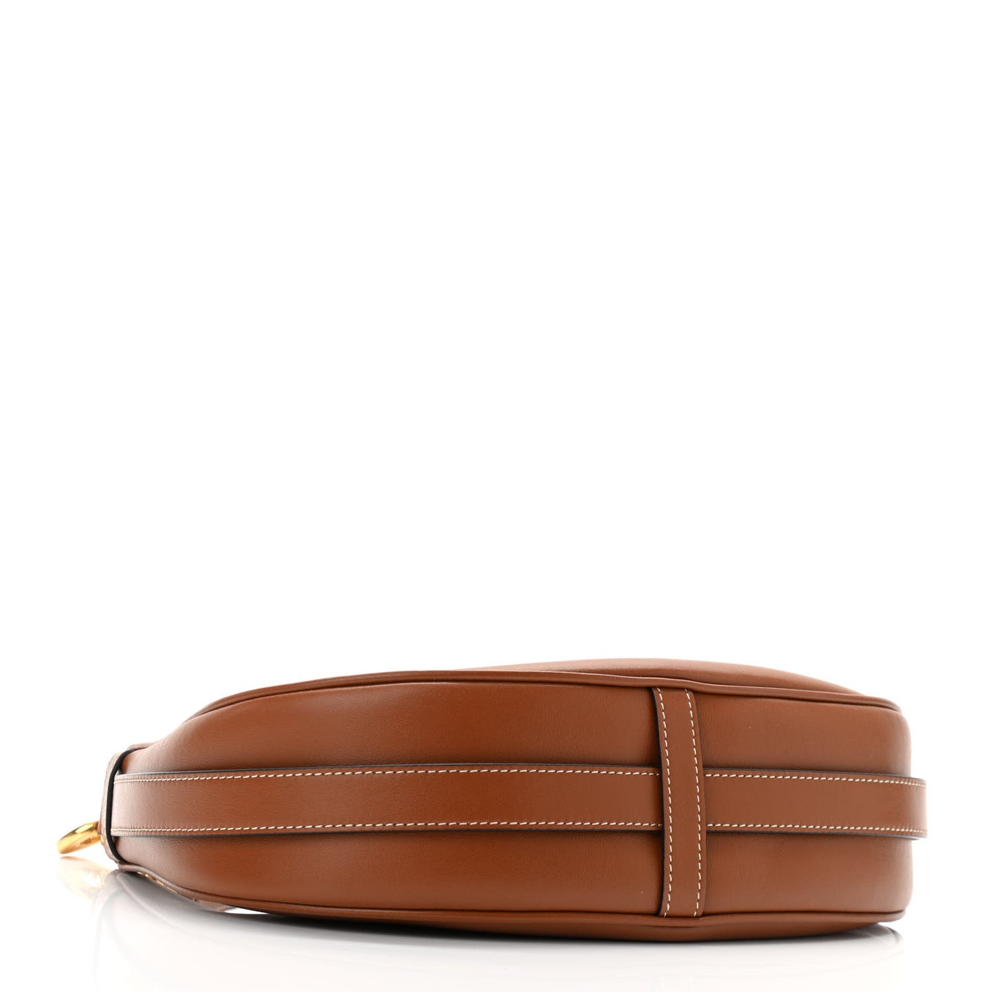Smooth Calfskin Medium Strap Ava Shoulder Bag Tan