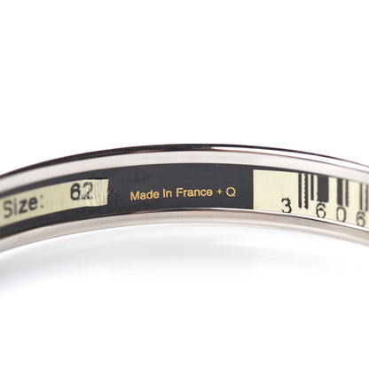 Hermes Enamel Printed Narrow Caleche Bracelet 62 Framboise 4 of 5