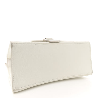 Balenciaga Grained Calfskin Small Hourglass Top Handle Bag White 4 of 18