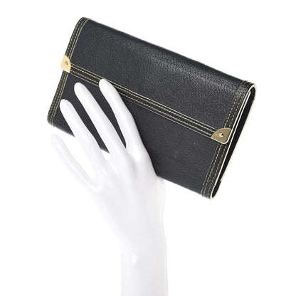 Louis Vuitton Suhali Porte Tresor International Wallet Black 2 of 11
