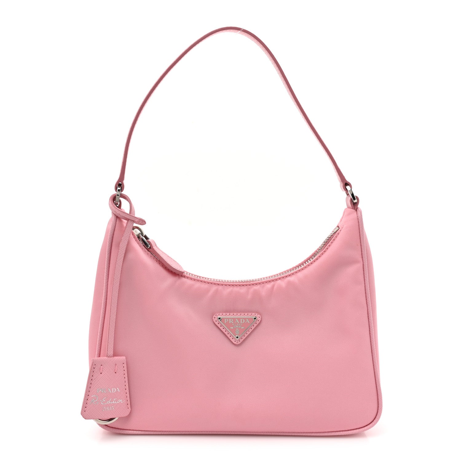 Prada Re-Nylon Saffiano Mini Re-Edition 2005 Bag Rosa 1 of 10